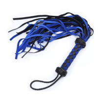 PU LEATHER FLOGGER - BLACK/BLUE
